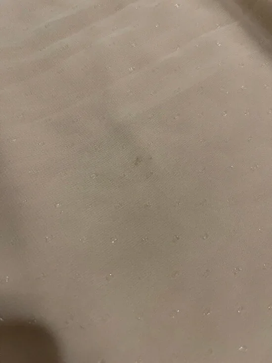 Francesca's Light Pink Dress Size Medium Sheer Sparkle Shimmer - Picture 9 of 9